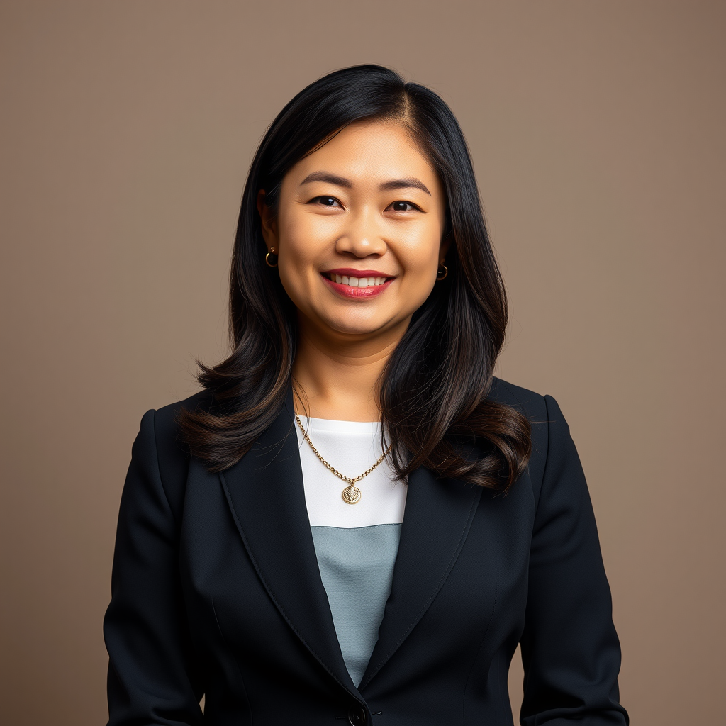 Sarah Chen, Director of Grantmaking at The Albert Kim Foundation, professional portrait of an experienced non-profit leader
