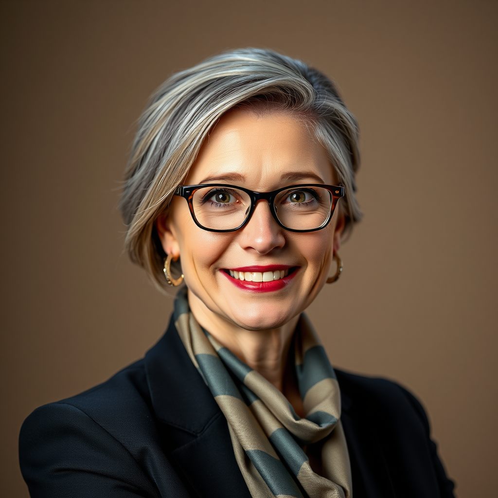 Professional headshot of foundation development consultant and strategic philanthropy expert who specializes in helping private foundations transition to outcome-oriented grantmaking